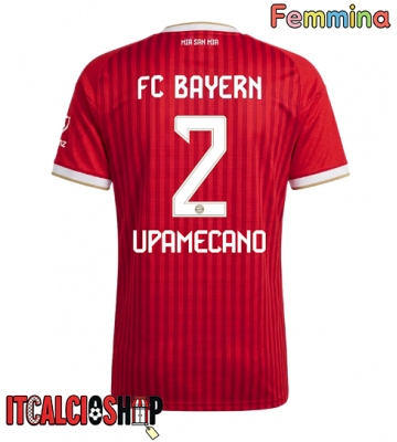 Bayern Munich Dayot Upamecano #2 Prima Maglia Femmina 2026-27 Manica Corta